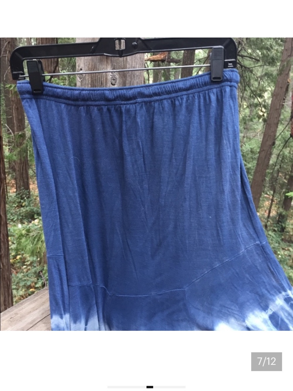 Tie-Dye Blue Circle Skirt - Picture 7 of 11